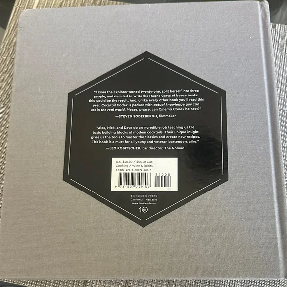 Cocktail Codex Hardcover Book - Gray - Picture 2 of 2
